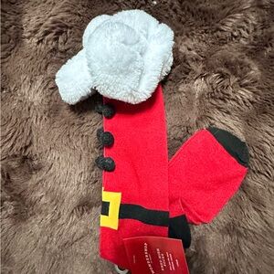 Festive Red Santa Socks